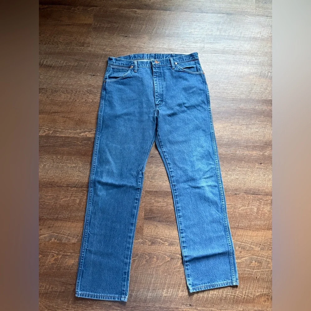 WRANGLER jeans men’s cowboy cut original fit denim sz 36 by 32 rugged workwear